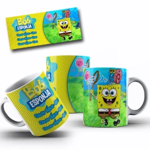 12 Arte De Caneca Editavel Png Bob Esponja
