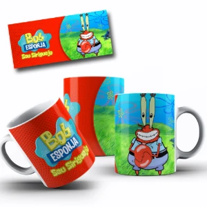 12 Arte De Caneca Editavel Png Bob Esponja - Artes e Templates Artes Canva