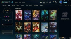 Conta League of Legends (Unraked) / lvl 135 / 695 skins LOL