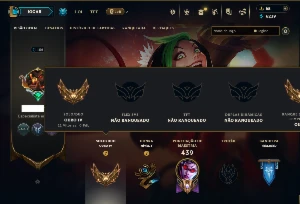Ouro 4 com 125 Champs e 82 Skins ( ADC / SUP / MID )