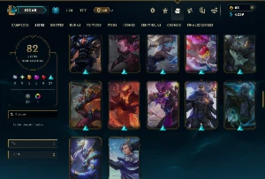 Ouro 4 com 125 Champs e 82 Skins ( ADC / SUP / MID ) - League of Legends LOL