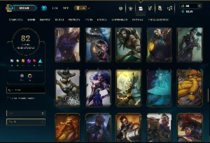 Ouro 4 com 125 Champs e 82 Skins ( ADC / SUP / MID ) - League of Legends LOL
