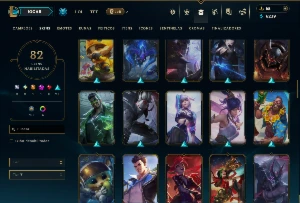 Ouro 4 com 125 Champs e 82 Skins ( ADC / SUP / MID ) - League of Legends LOL