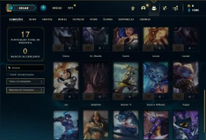 Conta ouro 3 com 30 Champs e 7 Fragmentos de skins - League of Legends LOL