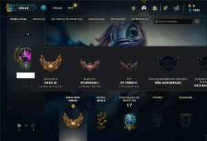 Conta ouro 3 com 30 Champs e 7 Fragmentos de skins - League of Legends LOL