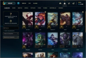 Conta prata 3 com 2 skins e 22 champs - League of Legends LOL