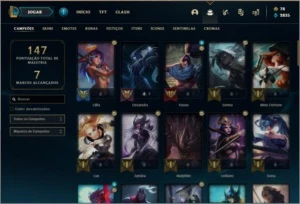 Conta prata 1 com 25 skins e 69 champs - League of Legends LOL