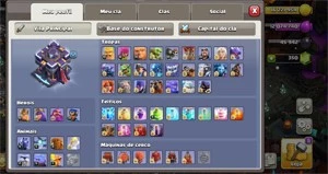 CV15 LV5 / 90 MUROS CV15 - LVL234  BK82 - AQ85 - GW60 - RC32 - Clash of Clans