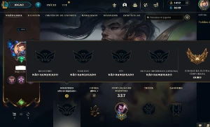 Unranked com 130 Champs e 150 Skins ( ADC / MID ) + RP - League of Legends LOL