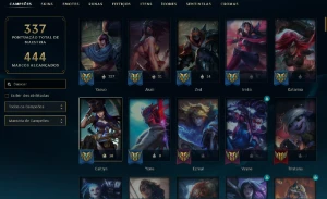 Unranked com 130 Champs e 150 Skins ( ADC / MID ) + RP - League of Legends LOL