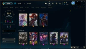 Conta de LOL 391 SKINS - League of Legends
