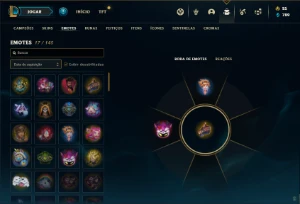 Conta platina 4 com 40 Champs e 9 Skins + 6 Fragmentos - League of Legends LOL