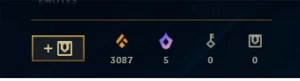 CONTA LOL M/JUNGLE  BARATINHA LV 250/147 SKINS - League of Legends
