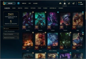 Conta prata 2 com 42 skins e 64 champs ( MAIN JG ) - League of Legends LOL