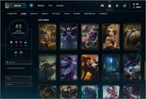Conta prata 2 com 42 skins e 64 champs ( MAIN JG ) - League of Legends LOL