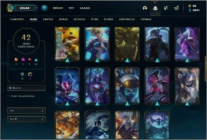 Conta prata 2 com 42 skins e 64 champs ( MAIN JG ) - League of Legends LOL