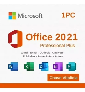 Licença Office 2021 Proplus Receba-agr Vitalicio/c/garantia - Softwares e Licenças