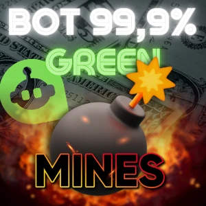[ENTREGA AUTOMÁTICA] 💣 Robô Mines Green - Vitalício