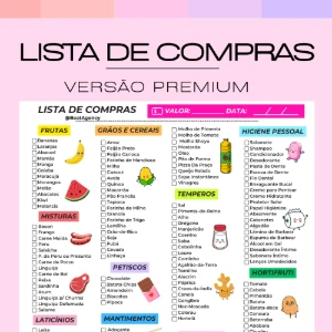 Lista de Compras por Categoria + CheckBox (PDF BASIC) - eBooks