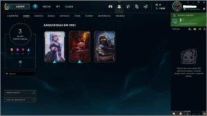 Conta league Of Legends / OURO III LOL