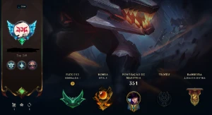 Vendo Conta Lol Com 111 Skins E TODOS CAMPEÕES E HONRA 5 - League of Legends