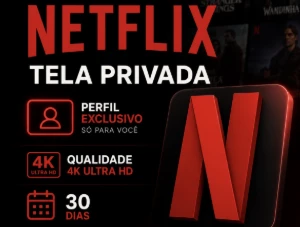 Netflix Premium 4K Ultra Hd | Tela Privada | 30 Dias - Assinaturas e Premium