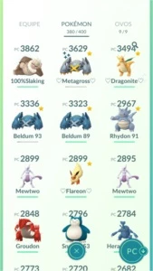 Conta de Pokémon GO