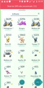 Conta de Pokémon GO
