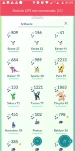 Conta de Pokémon GO