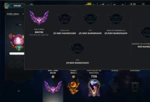 Mestre com TODOS os Champs e 248 Skins ( 193 PDL ) - League of Legends LOL