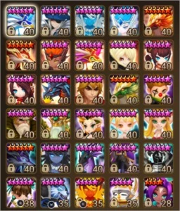 Conta Servidor Global Mid Game (Muitos Nat 5 e mobs 6*) - Summoners War