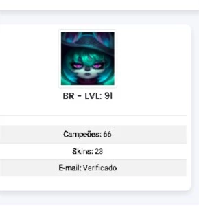 Conta Diamante 3 - League of Legends LOL