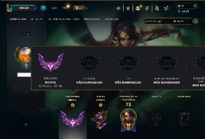 Mestre com 70 Champs e 4 Skins  ( 21 PDL )
