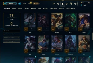 Mestre com 70 Champs e 4 Skins  ( 21 PDL ) - League of Legends LOL