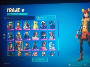 Conta fortnite mais de 55 skins completas( mochila,picareta)