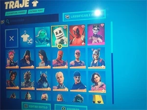Conta fortnite mais de 55 skins completas( mochila,picareta)