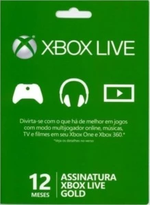 Xbox Live Gold - Cartão de 12 meses