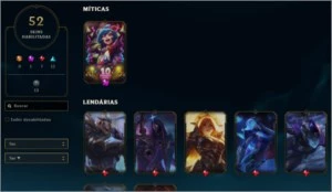 CONTA DE LOL NÍVEL 285 - 52 SKINS - 113 CHAMPS - League of Legends