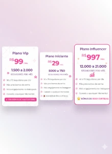 Seguidores no Instagram Premium Agência - Redes Sociais