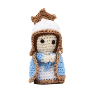 Mini Nossa Senhora da Graça em amigurumi - Artesanato e Personalizados