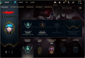 CONTA SMURF PLAT 1 - League of Legends LOL
