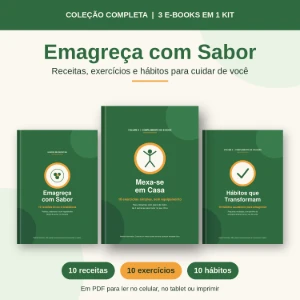 Emagreça com Sabor: Kit Completo com Receitas, Exercícios - eBooks