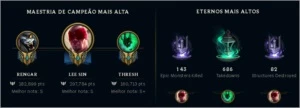 Platina IV - 243 Skins - LV 318 - Honra 4 - Todos campeões - League of Legends LOL