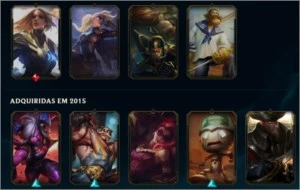 CONTA LEAGUE OF LEGENDS 60 SKILL 124 CAMPEOS LOL