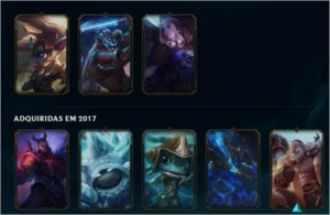 CONTA LEAGUE OF LEGENDS 60 SKILL 124 CAMPEOS LOL