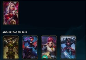 CONTA LEAGUE OF LEGENDS 60 SKILL 124 CAMPEOS LOL