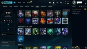 conta de lol platina 1 150 skins com skin rara corki ovni - League of Legends