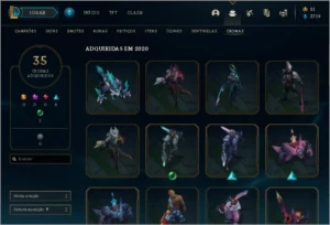 CONTA LOL DIAMANTE// QUASE TODOS CAMPEÕES// 160 SKINS// S5 - League of Legends
