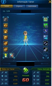 Conta LADMO OMEGAMON LVL 126 HIKARI - Digimon Masters Online