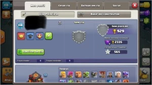 Conta clash of clans cv 10 semi full com 13400 gemas